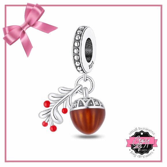 Acorn Dangle Charm - Picture 1 of 13